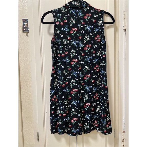 Vintage 90's The Limited Dress Small Rayon Floral button Down Skater Grunge y2k - Picture 8 of 9